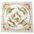 Hermès Écharpe Bandana Guepard Double Face Hermes Carre 90 Soie Orange Violet  ref.2054936