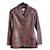 Hermès Lederjacke Braun