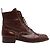 Stivaletti Sartore EU38 in pelle bordeaux e lacci di lumaca, stivaletti UK5 US7.5 Bordò