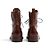 Stivaletti Sartore EU38 in pelle bordeaux e lacci di lumaca, stivaletti UK5 US7.5 Bordò - vista 4