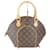 Louis Vuitton Ellipse PM Handbag Brown Monogram Patent leather Cloth  ref.2055137