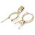Orecchini Creole Lockit Louis Vuitton in Oro Rosa - vista 5