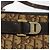 Borsa a spalla in tela Trotter Christian Dior marrone oro Auth bs22491 D'oro - vista 14