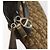 Borsa a spalla in tela Trotter Christian Dior marrone oro Auth bs22491 D'oro - vista 15