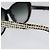 Gafas de sol de tweed CHANEL de plástico negro CC Auth bs22164 - vista 10