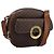 Céline Bolsa de ombro em lona Macadam CELINE em couro PVC marrom Auth 115445