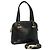 Borsa a mano FENDI in pelle 2 vie nera e oro Auth hk1976 Nero D'oro