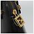 Borsa a mano FENDI in pelle 2 vie nera e oro Auth hk1976 Nero D'oro - vista 10