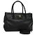 Executive CHANEL Borsa Tote Esecutiva Borsa in Pelle Caviar Nera Oro CC Auth bs22257 Nero D'oro