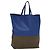 BORSA A MANO VERTICALE CABAS CÉLINE IN PELLE BLU MARRONE Auth ki5445