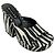 Sandali a piattaforma scivolosi Simon Miller Black / White Slice Zebra Multicolore