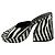 Sandali a piattaforma scivolosi Simon Miller Black / White Slice Zebra Multicolore - vista 3