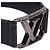 LOUIS VUITTON - Bracciale Slim LV Louis Vuitton in tela Monogram Eclipse (T19) Nero - vista 3