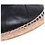 CHANEL - Espadrillas Chanel CC in pelle nera (T37) Nero - vista 4