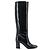 SAINT LAURENT - Saint Laurent Stiefel aus schwarzem Lackleder (Größe 37) - Ansicht 2