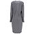 Vestido mini drapeado en seda gris Brunello Cucinelli - vista 3