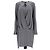 Vestido mini drapeado en seda gris Brunello Cucinelli - vista 6