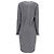 Vestido mini drapeado en seda gris Brunello Cucinelli - vista 8
