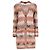 Missoni Zigzag langes Strickjacke mit Knöpfen aus mehrfarbigem Viskose Mehrfarben