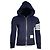 Thom Browne 4-Bar Loopback Zip Hoodie aus Navy Baumwolle Blau Marineblau