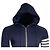 Thom Browne 4-Bar Loopback Zip Hoodie aus Navy Baumwolle Blau Marineblau - Ansicht 3
