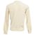 Saint Laurent Strickpullover aus cremefarbener Wolle Weiß Roh - Ansicht 3