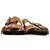 Sandalias planas con hebilla Lennya en ante marrón de Isabel Marant - vista 2
