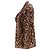 Camisa de seda marrón con estampado de leopardo Miu Miu - vista 2