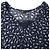 Maje Tierdruck-Top aus marineblauem Polyester - Ansicht 5