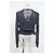 Maje Tierdruck-Top aus marineblauem Polyester - Ansicht 8