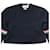 Thom Browne 4-Bar Loopback Rundhals Sweatshirt aus navy Baumwolle Blau Marineblau - Ansicht 3