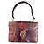 Gucci 1973 Pythonhaut Handtasche braun dunkelrot lila Bordeaux