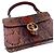 Gucci 1973 Pythonhaut Handtasche braun dunkelrot lila Bordeaux - Ansicht 2