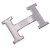 Hermès Hermes Constance H Matte Silver Belt Buckle Silvery