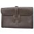 Hermès Borsa Clutch Hermes Jige PM Courchevel Ebano Damier ebene