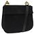 Borsa a Spalla Gancini in Camoscio Nero e Oro Auth 110487 di Salvatore Ferragamo D'oro