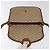 Céline Borsa a spalla in tela Macadam CELINE in pelle PVC beige marrone oro Auth 115531 D'oro - vista 20