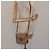Céline Borsa a spalla in tela Macadam CELINE in pelle PVC beige marrone oro Auth 115531 D'oro - vista 24