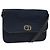 Borsa a spalla in tela Trotter Christian Dior blu navy Auth bs22436