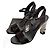 Cambon Chanel Sandali con tacco LAMPÂT CAL Nero