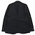 Autre Marque Giacca nera su misura da uomo PIUORO PR01J01 Nero - vista 3
