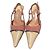 Cambon Chanel Bicolor Slingback-Pumps mit kleinen Absätzen Pink