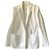 Blazer largo 70/80s Guy Laroche 38/40 de pana mezclada de algodón blanco