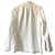 Blazer largo 70/80s Guy Laroche 38/40 de pana mezclada de algodón blanco - vista 2