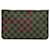 Pochete Neverfull Damier Ebene Marrom Louis Vuitton Lona  ref.2060347