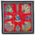 Hermès Red Cuirs Du Desert Silk Scarf Cloth  ref.2060391