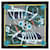 Hermès Gray Harnais De Cour Silk Scarf Brown Cloth  ref.2060458