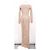 Abito maxi all'uncinetto Balmain in cotone marrone - vista 8
