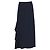 Gonna maxi a balze Max Mara in lana blu navy - vista 5