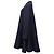 Abito midi svasato con zip Dior in poliestere blu navy - vista 2